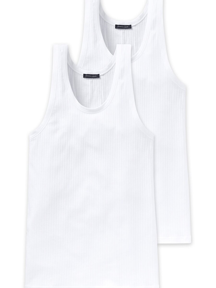Singlet van het merk Schiesser in het Wit