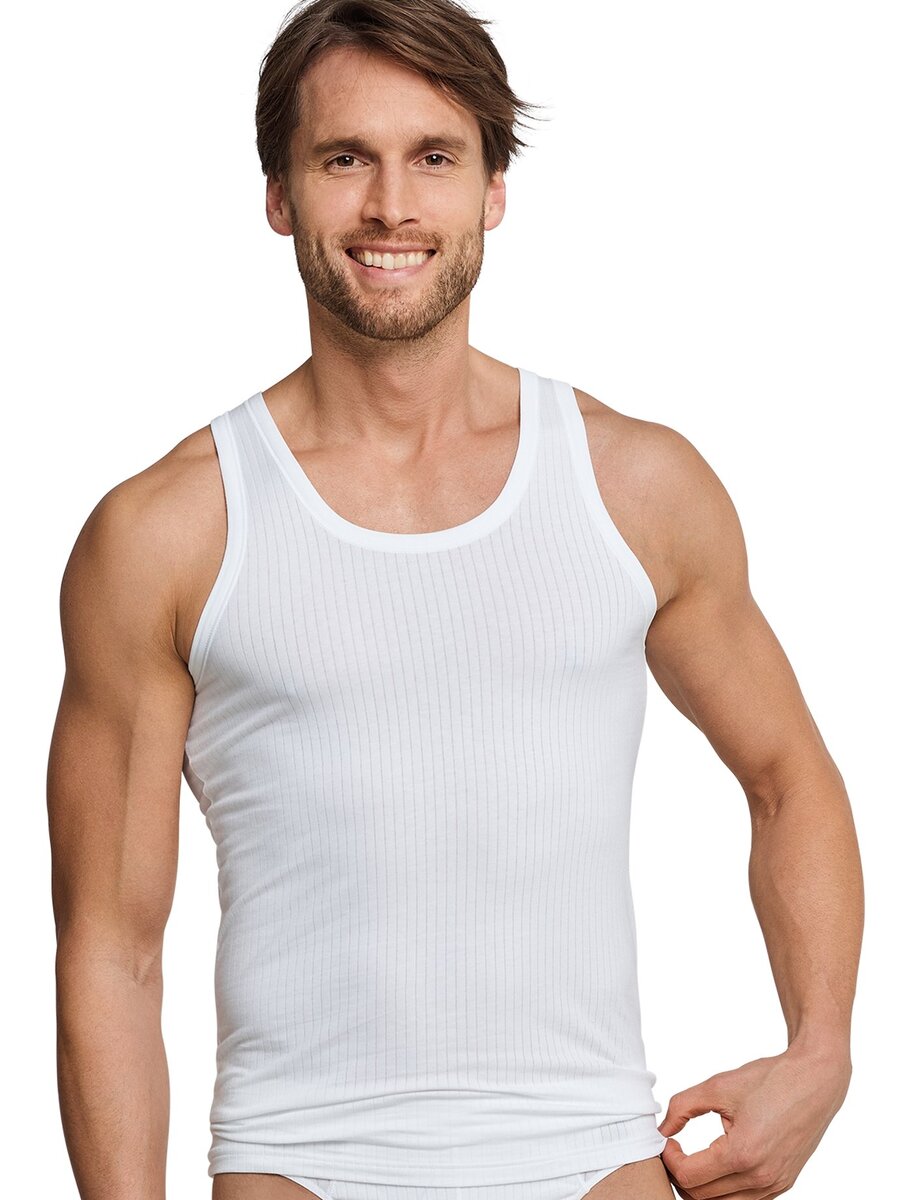 Singlet van het merk Schiesser in het Wit