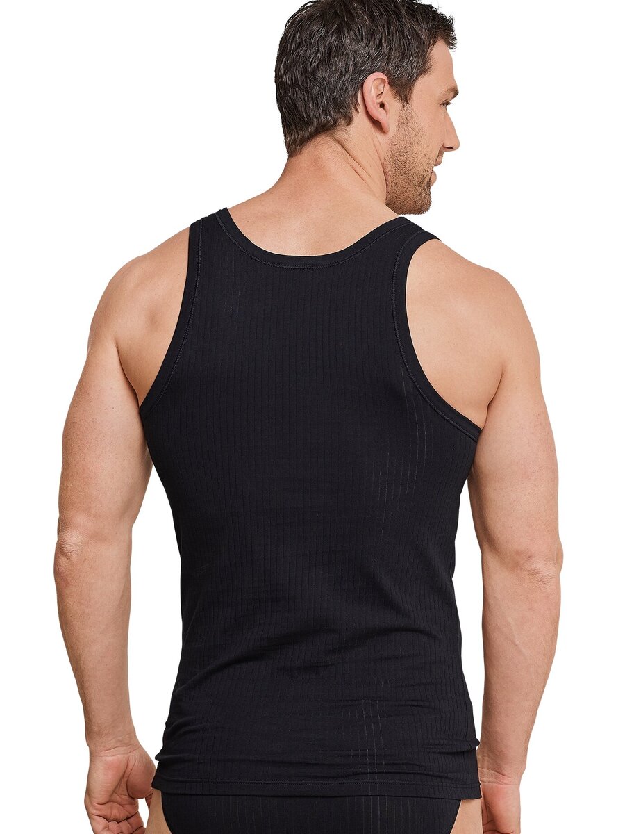 Singlet van het merk Schiesser in het Zwart
