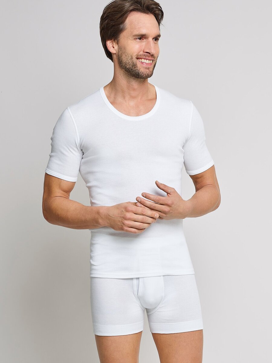 T-shirt van het merk Schiesser in het Wit