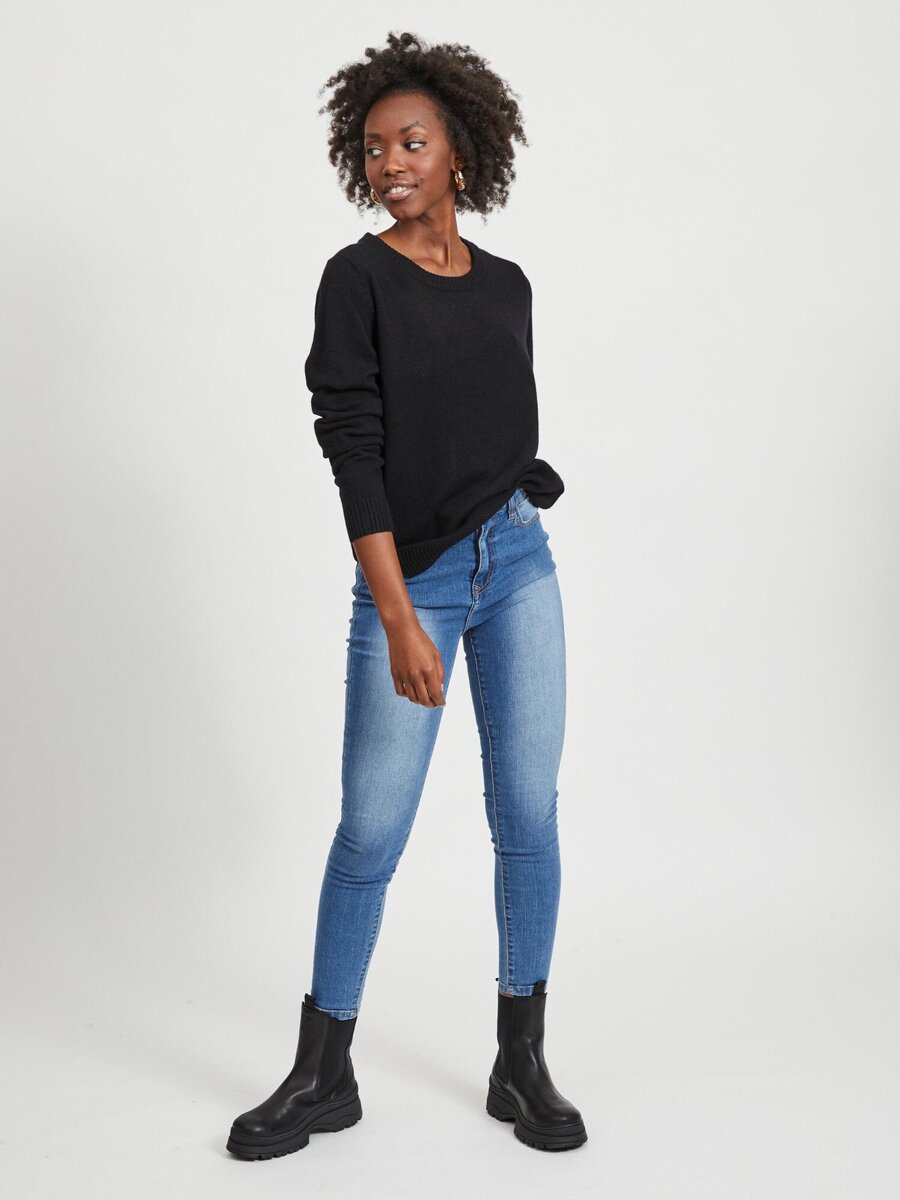 Pull van het merk Vila in het Zwart
