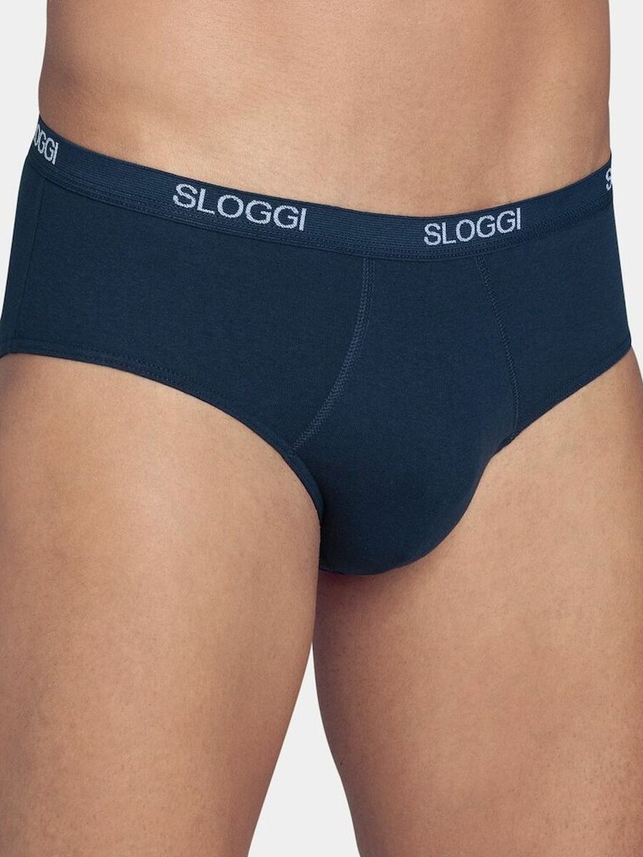 Slip van het merk Sloggi in het Marine