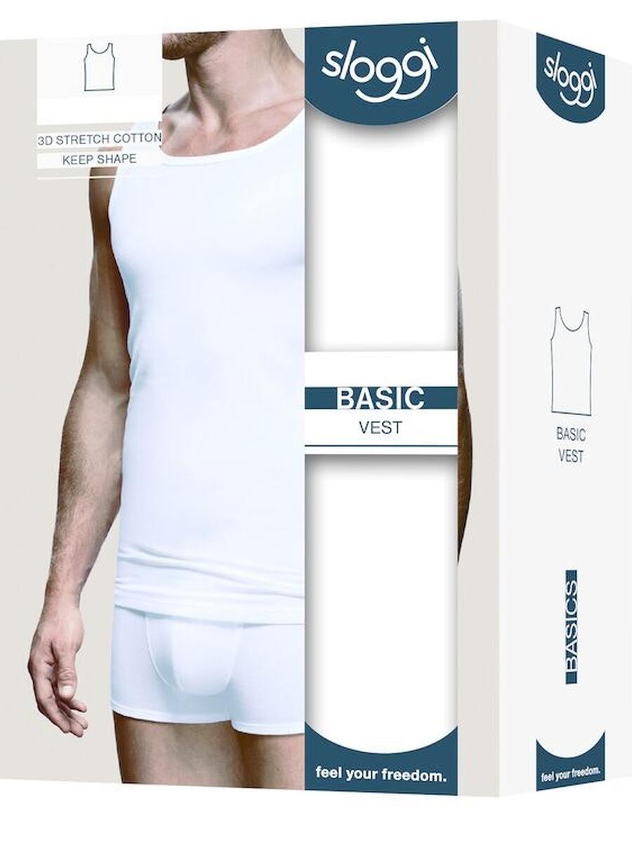Singlet van het merk Sloggi in het Wit
