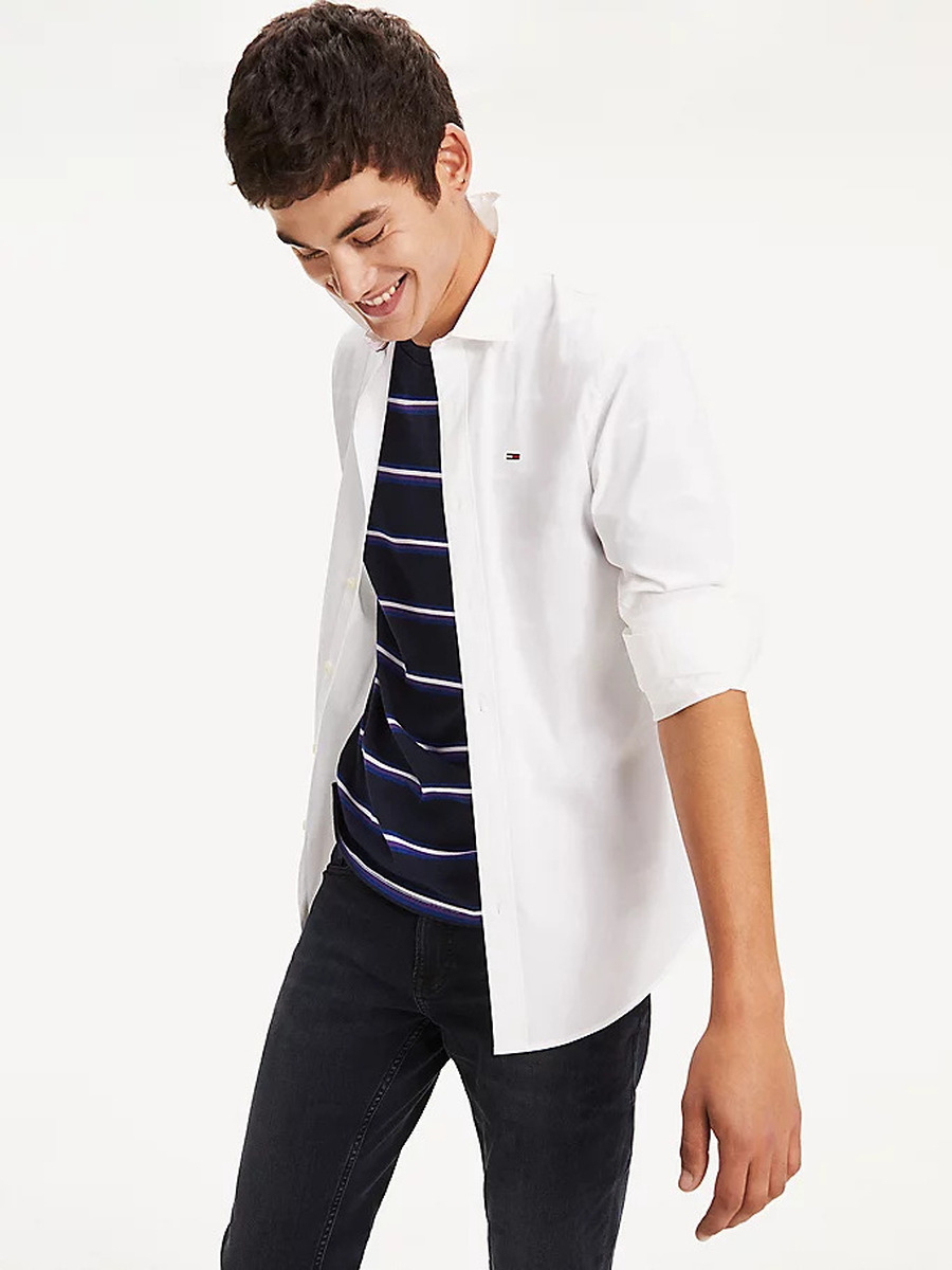 Hemd van het merk Tommy Jeans in het Wit
