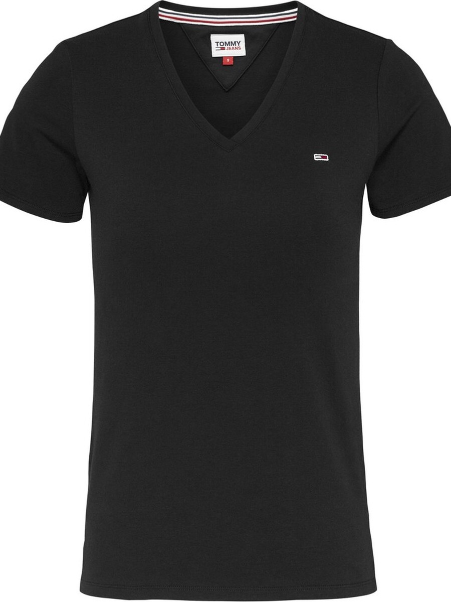 T-shirt van het merk Tommy Jeans in het Zwart
