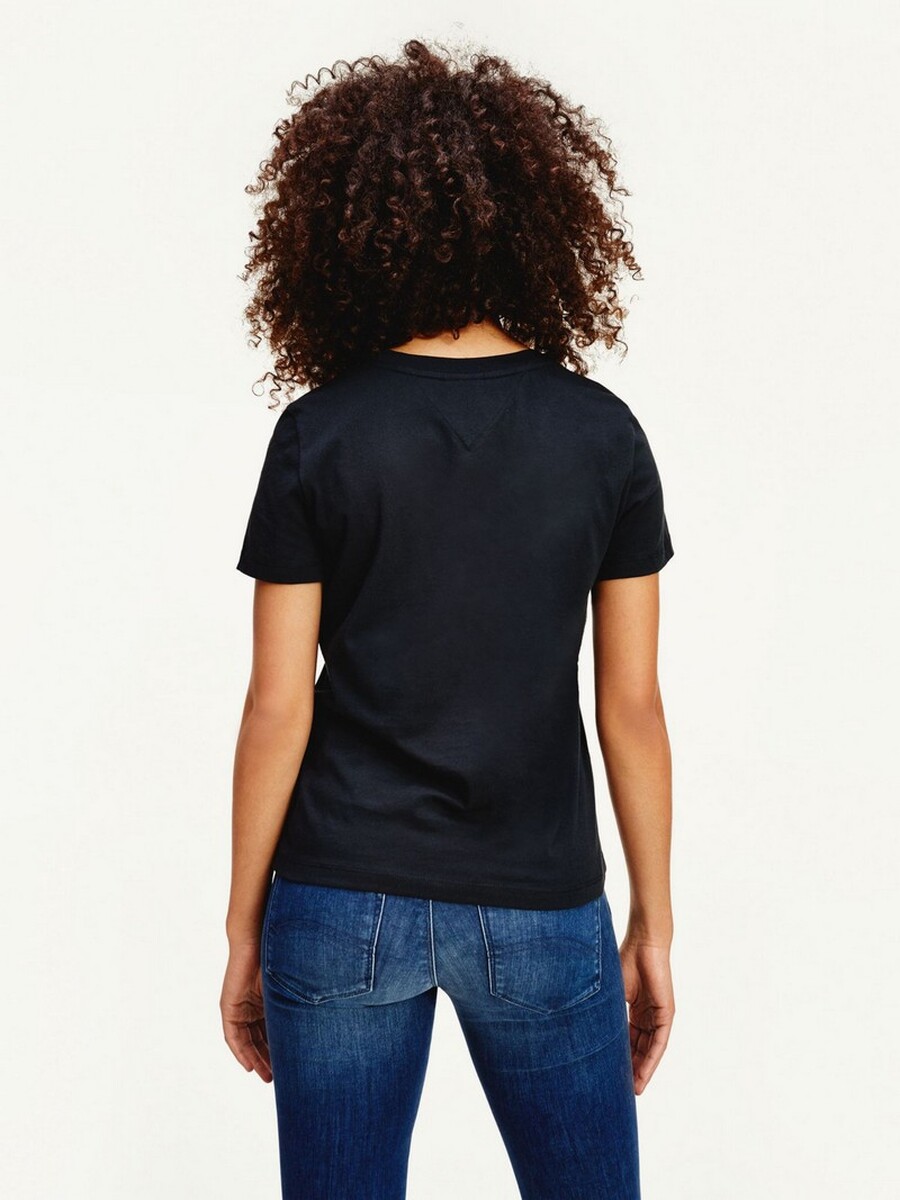 T-shirt van het merk Tommy Jeans in het Zwart