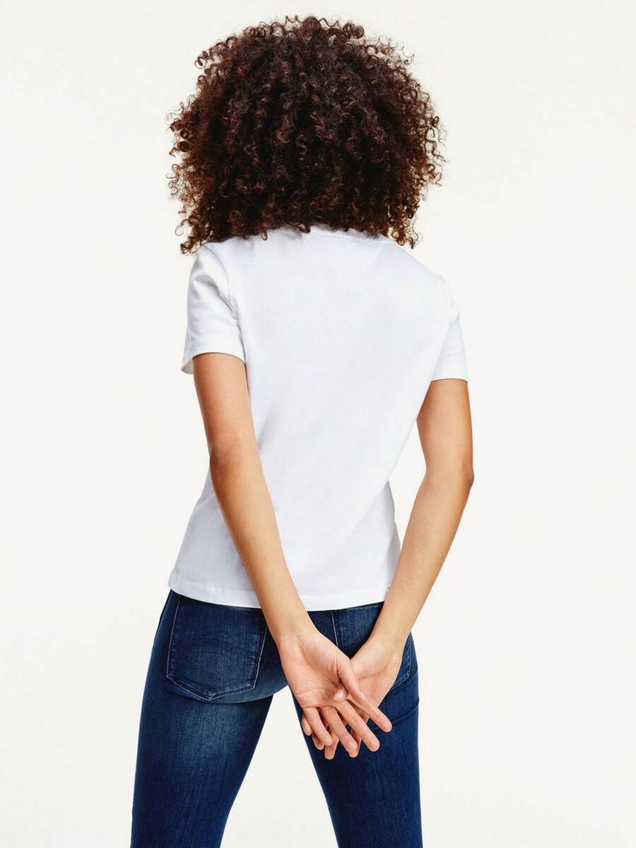 T-shirt van het merk Tommy Jeans in het Wit