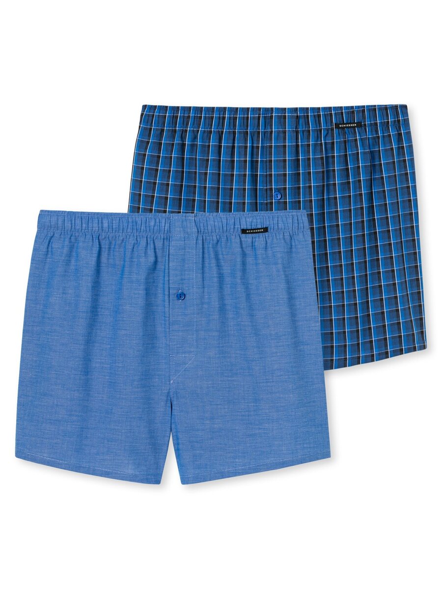 Boxer van het merk Schiesser in het Blauw