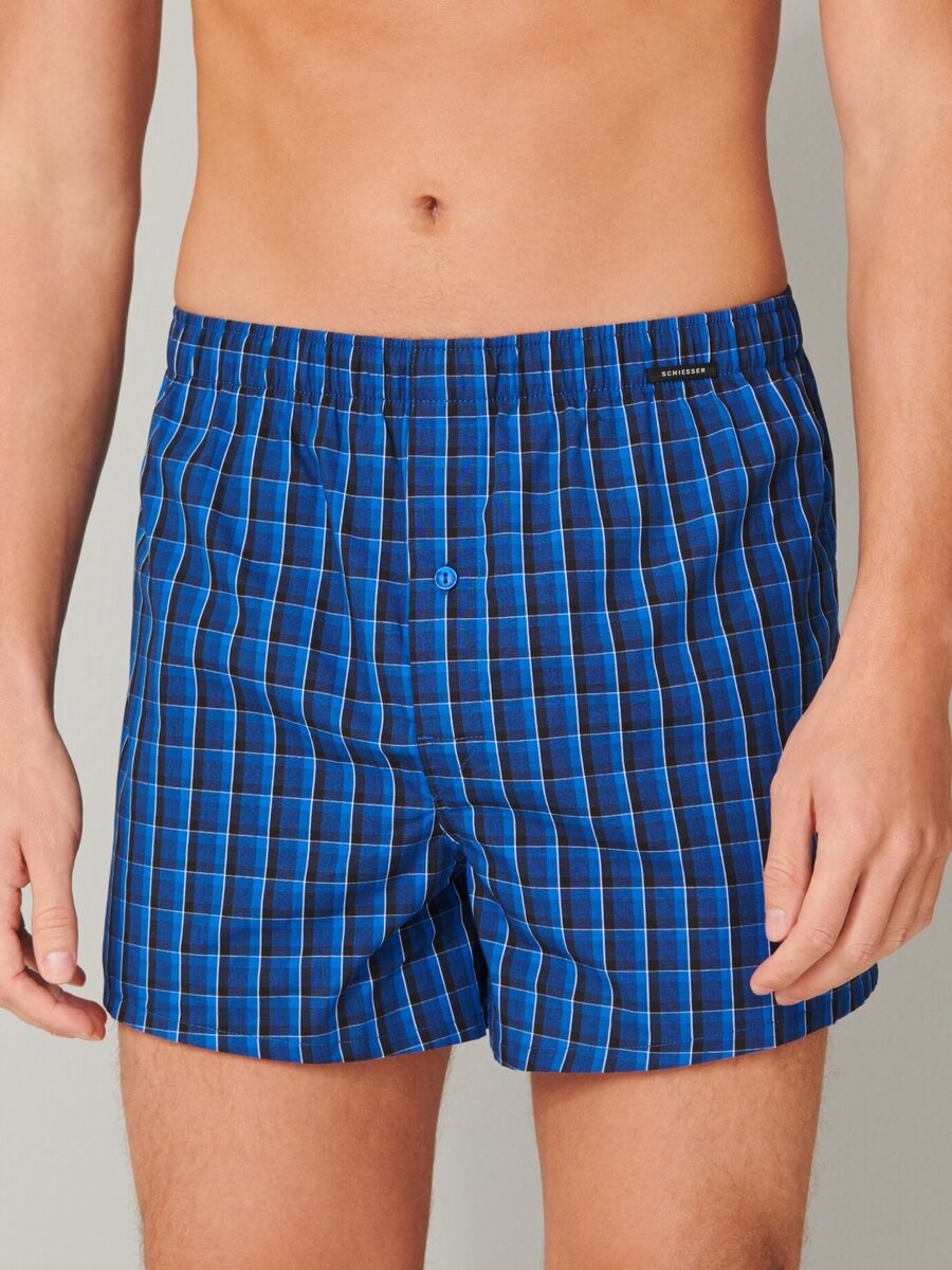 Boxer van het merk Schiesser in het Blauw