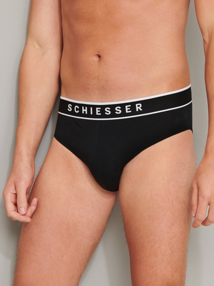 Slip van het merk Schiesser in het Zwart