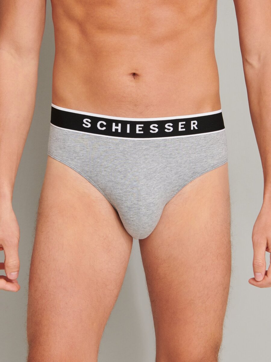 Slip van het merk Schiesser in het Grijs