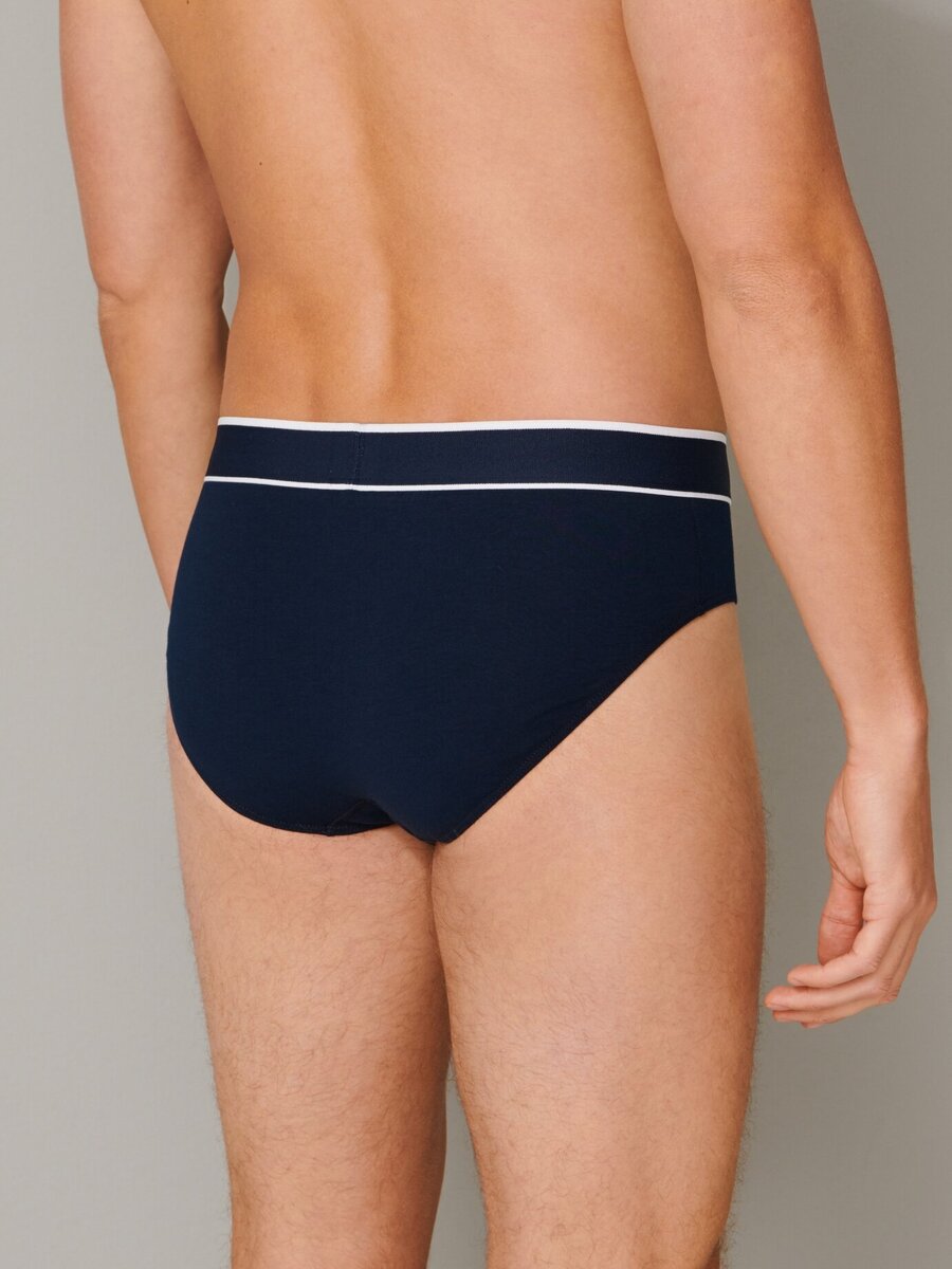 Slip van het merk Schiesser in het Blauw