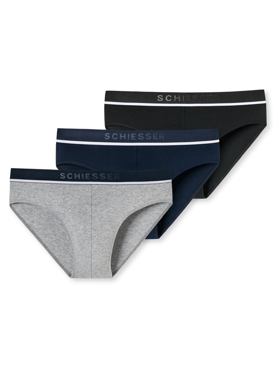 Slip van het merk Schiesser in het Grijs
