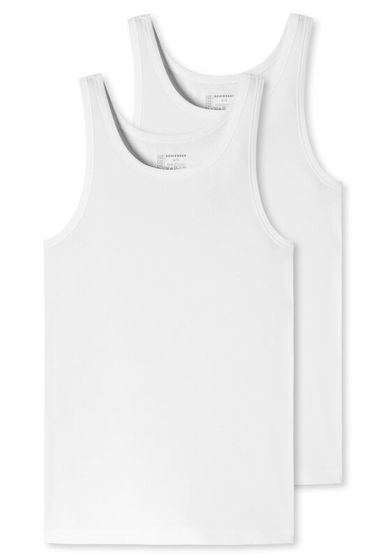Singlet van het merk Schiesser in het Wit