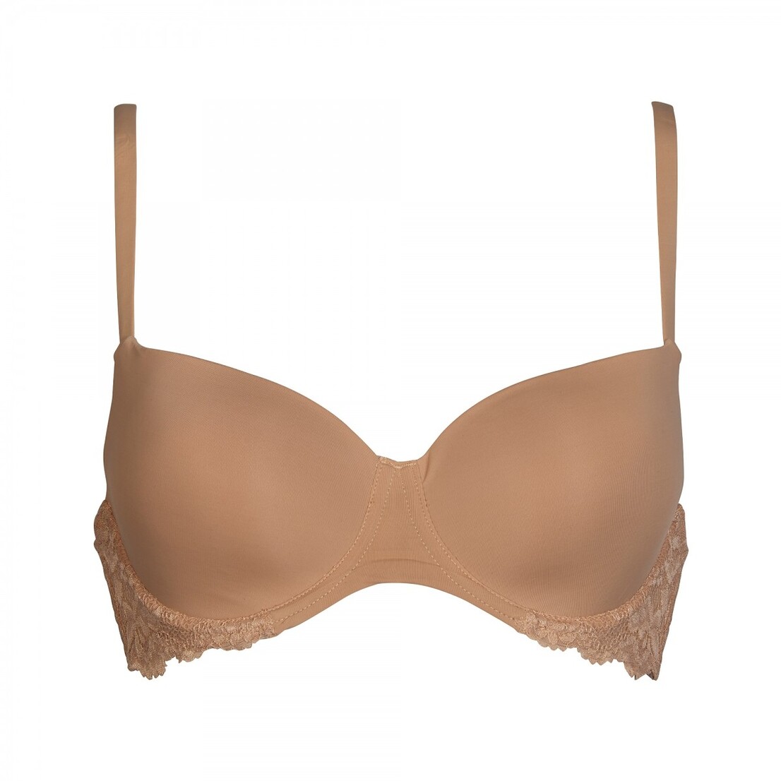 T-Shirt bra in recycled fabric and lace , multifuc