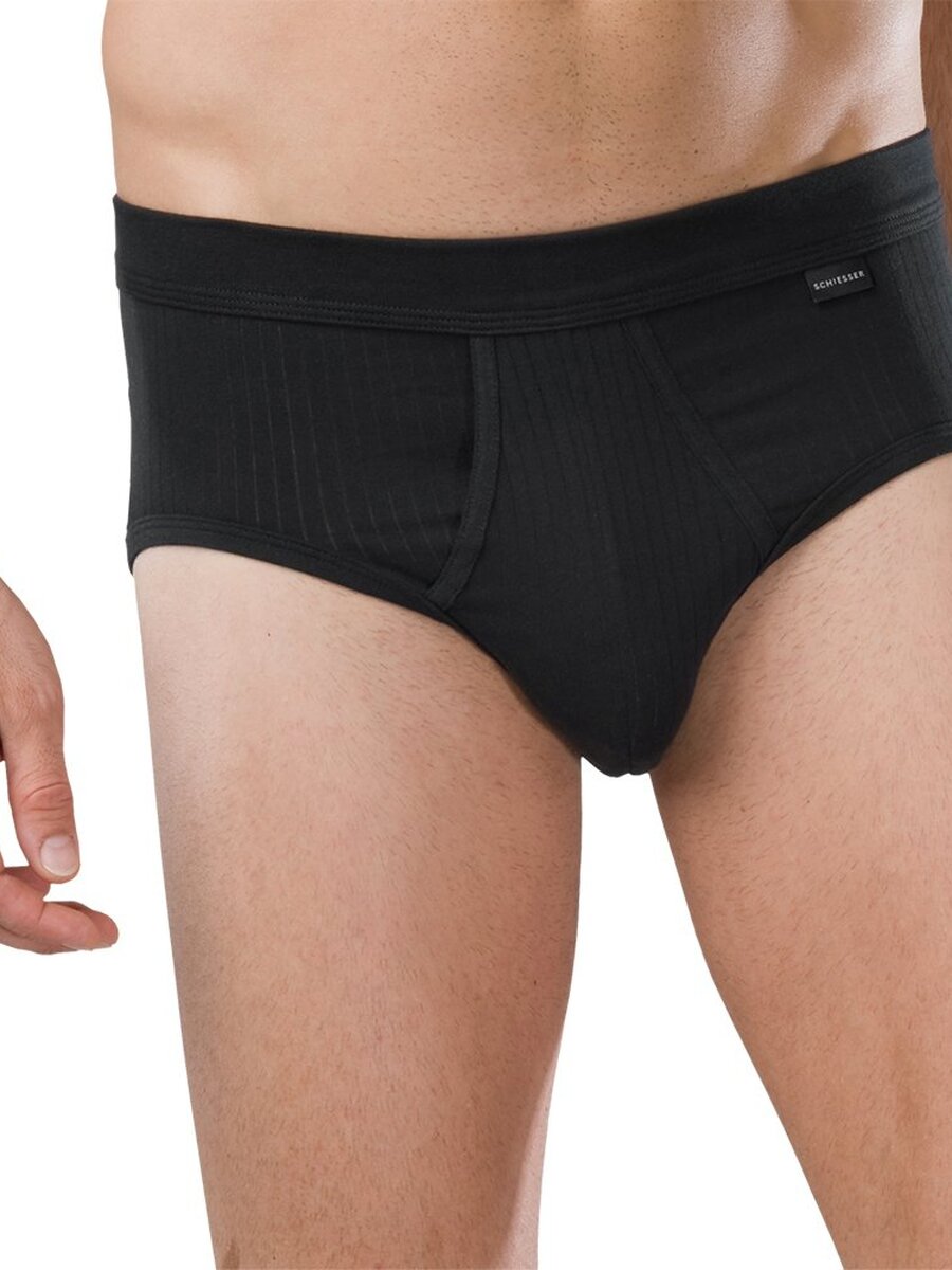 Slip van het merk Schiesser in het Zwart