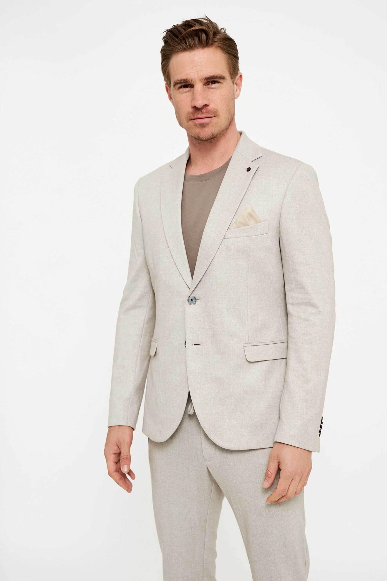 Blazer van het merk Zuitable in het Beige