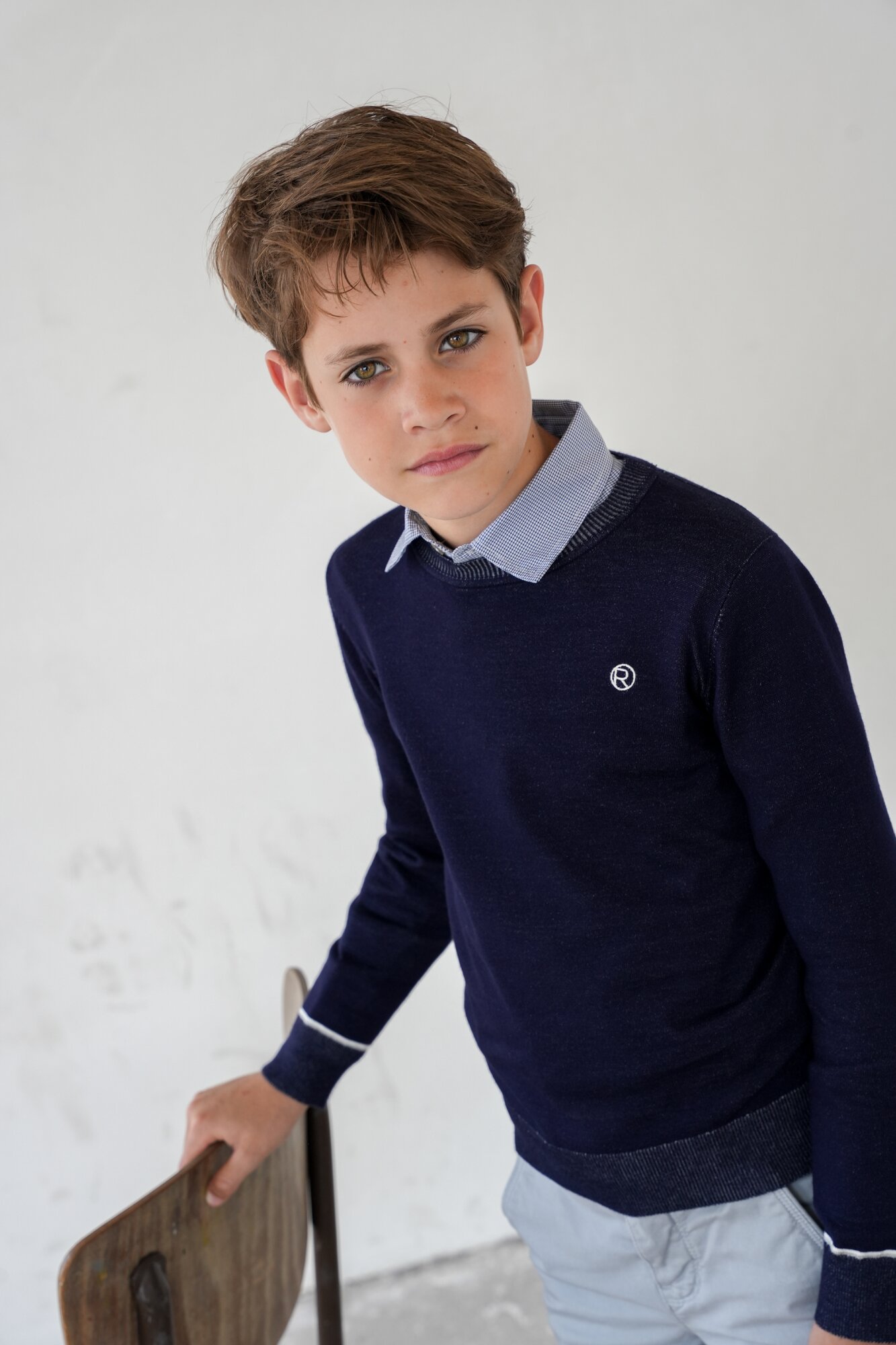 Pull van het merk Red&blu in het Marine