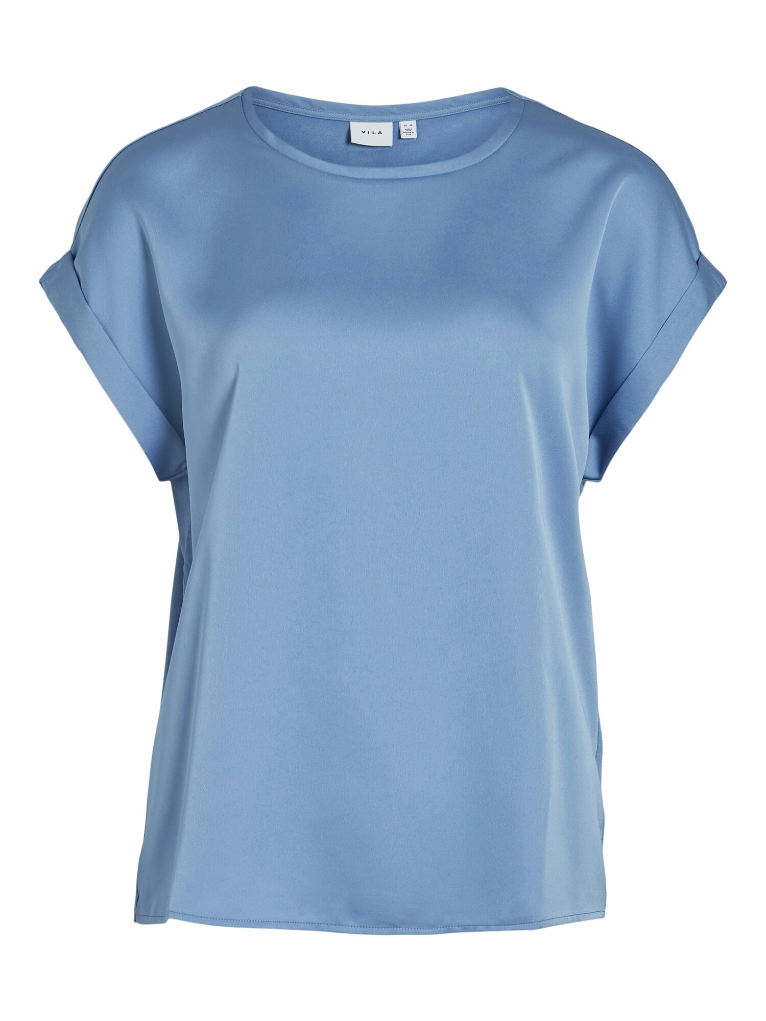 T-shirt van het merk Vila in het Blauw