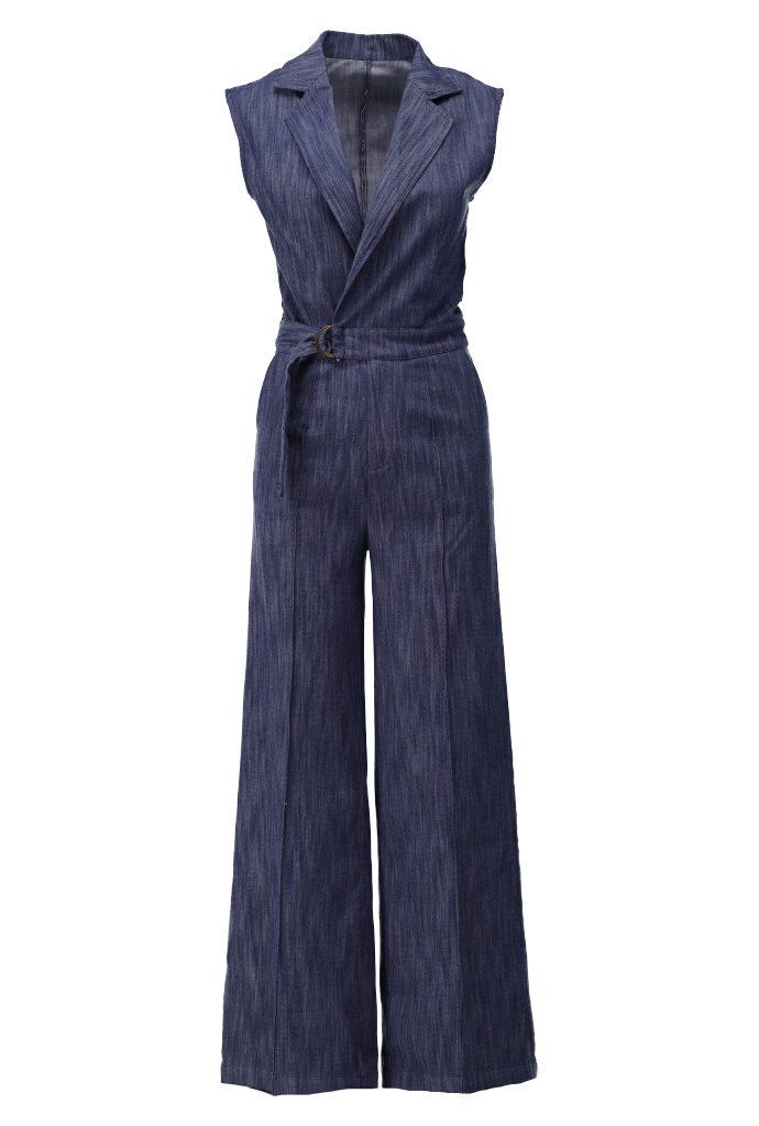 Jumpsuit van het merk K-design in het Marine