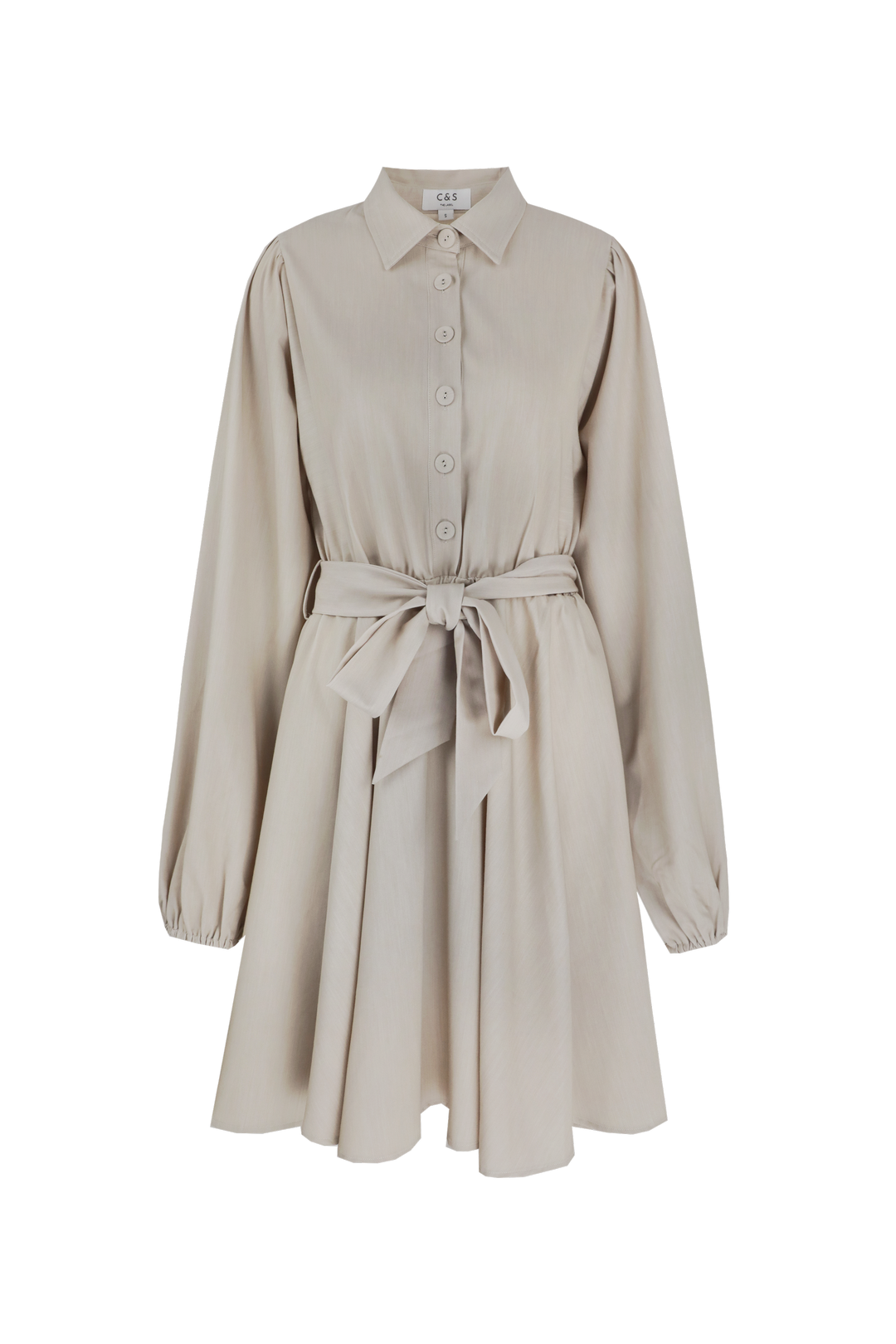 Kleed van het merk C&s The Label in het Beige