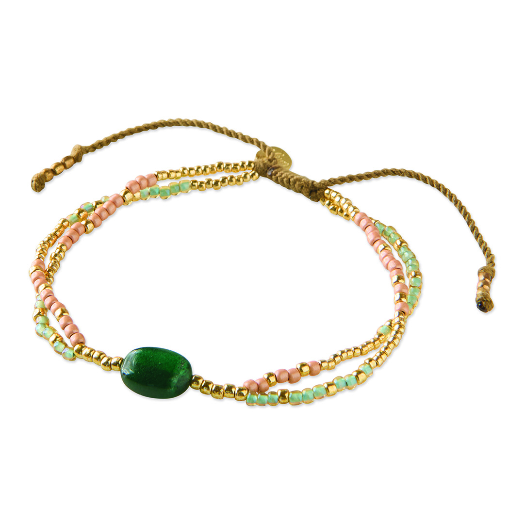Bracelet van het merk A Beautiful Story in het Groen