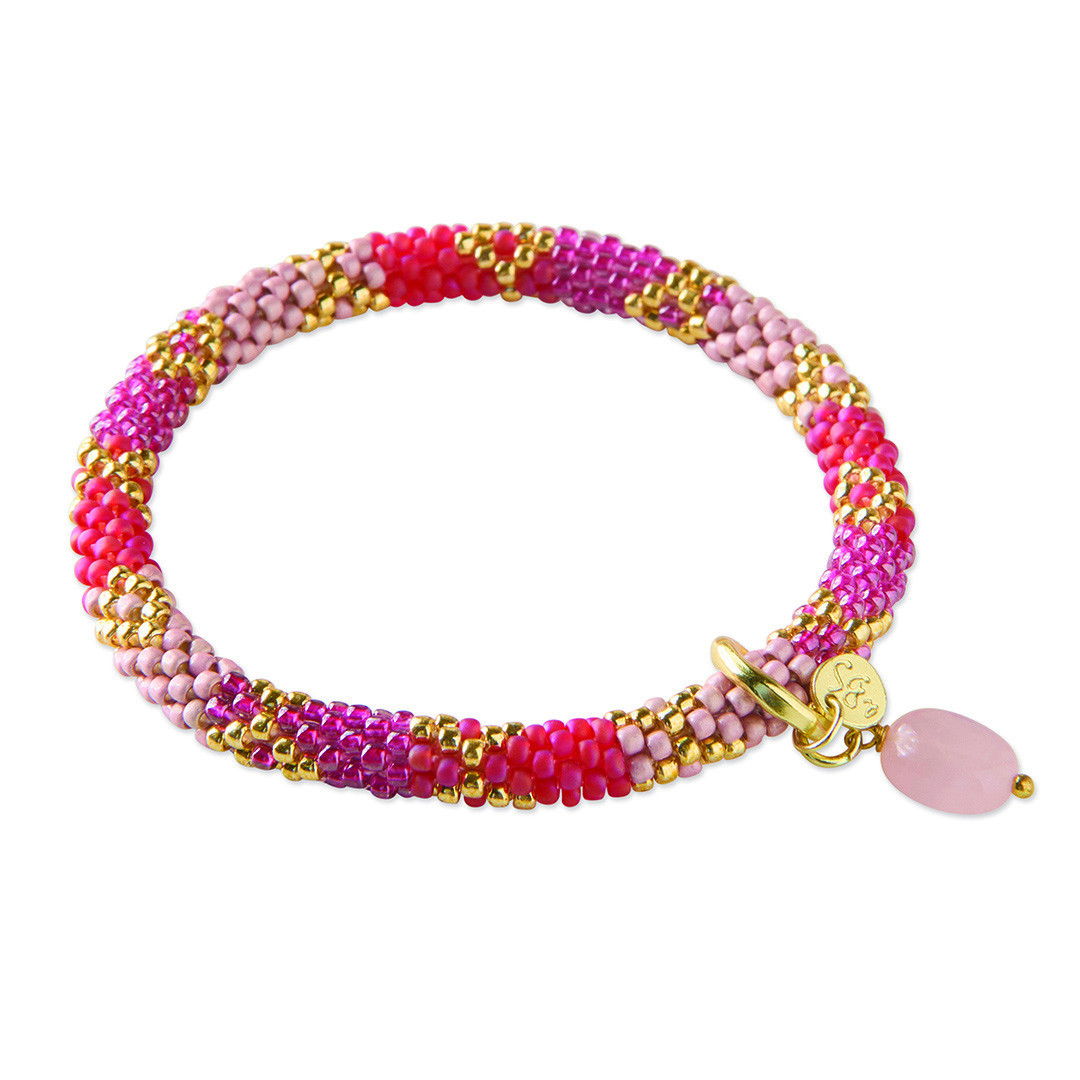 Bracelet van het merk A Beautiful Story in het Roze