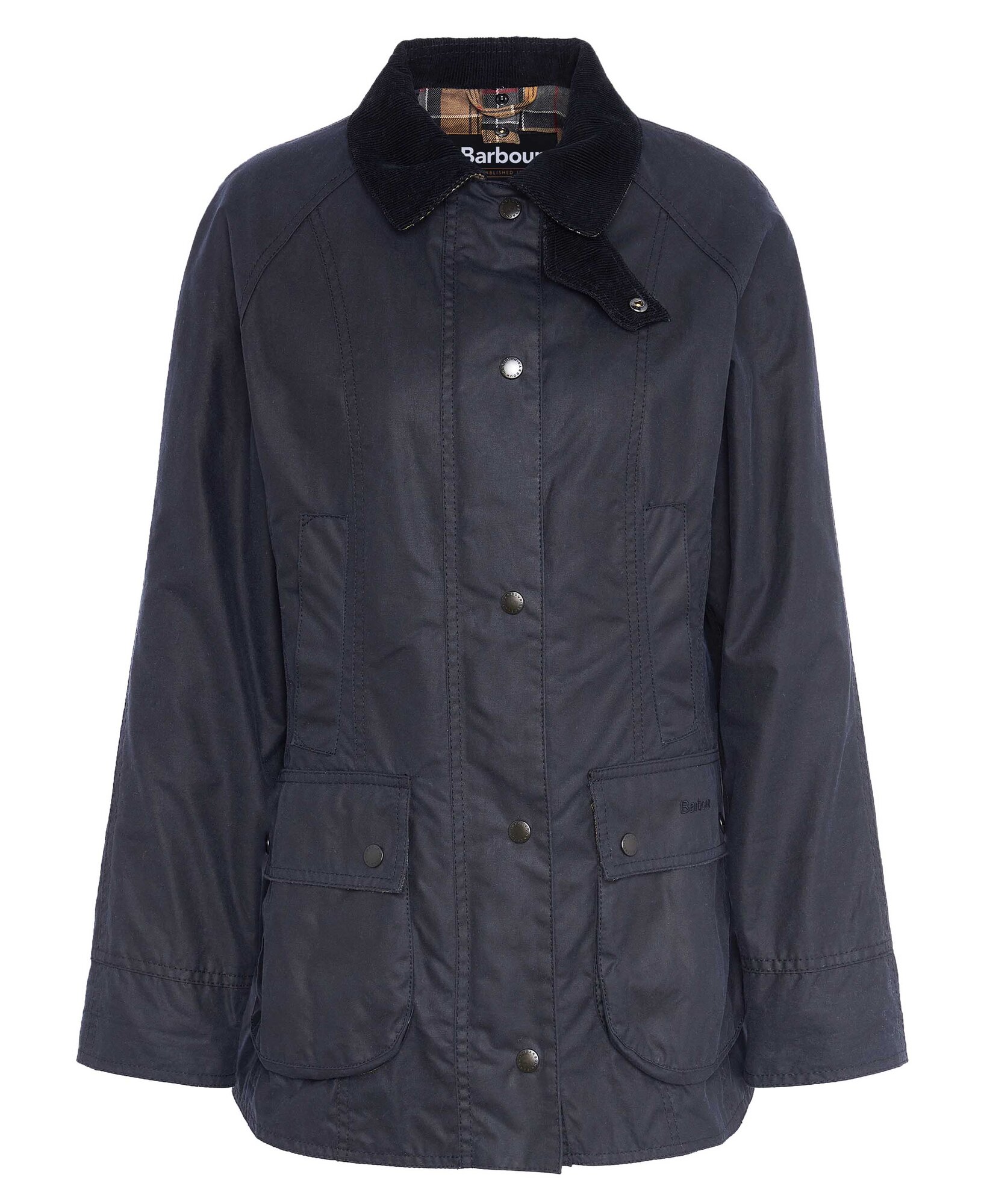 Jas van het merk Barbour in het Marine