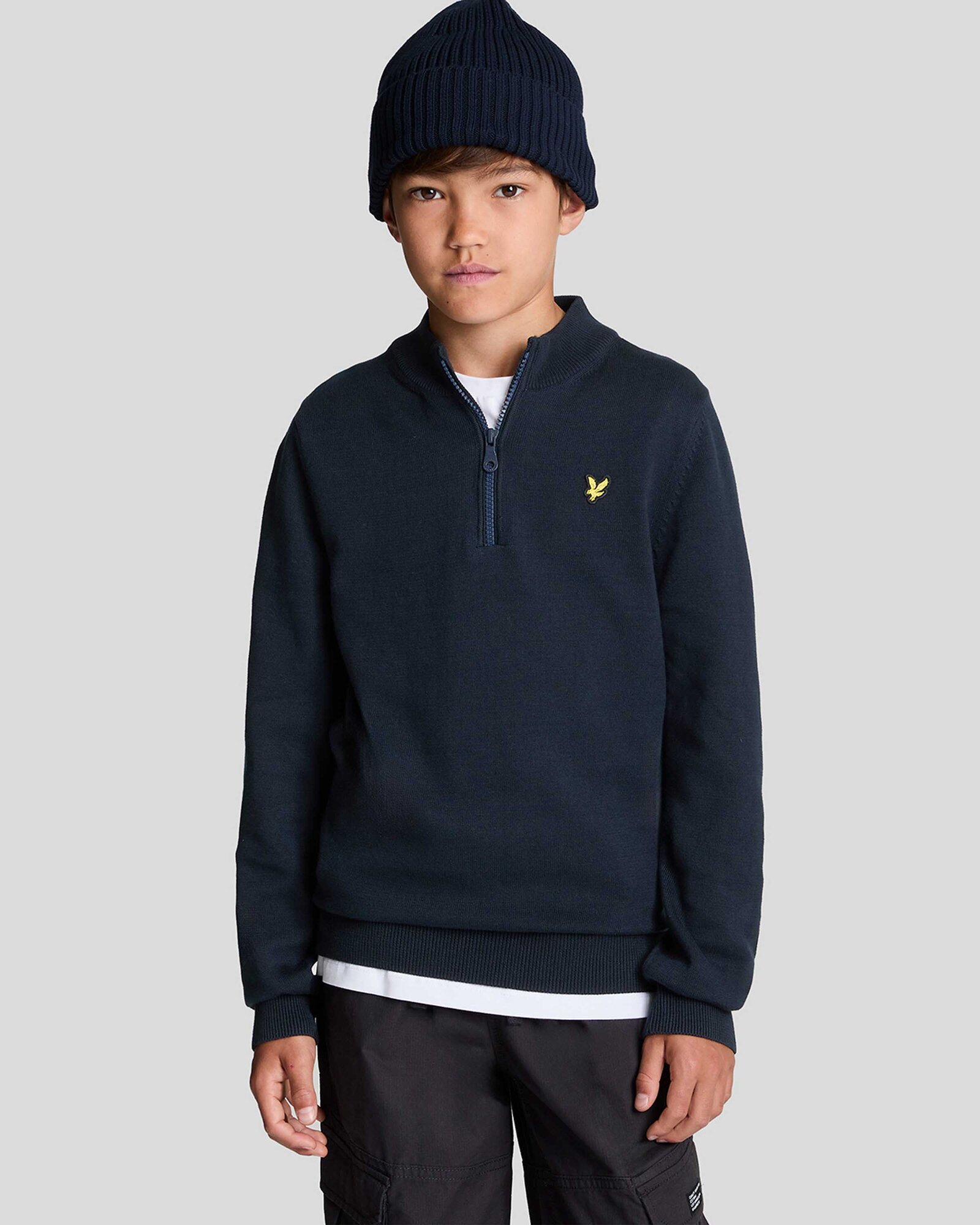 Pull van het merk Lyle & Scott in het Marine