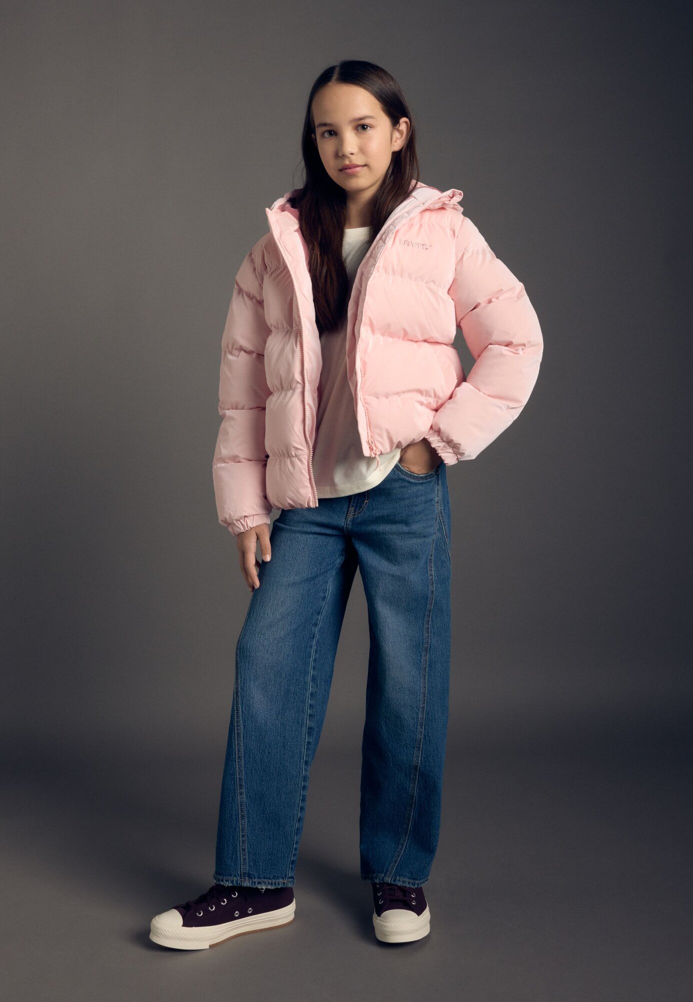 Jas van het merk Levis Kids in het Roze