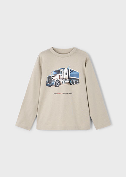 T-shirt van het merk Mayoral in het Beige